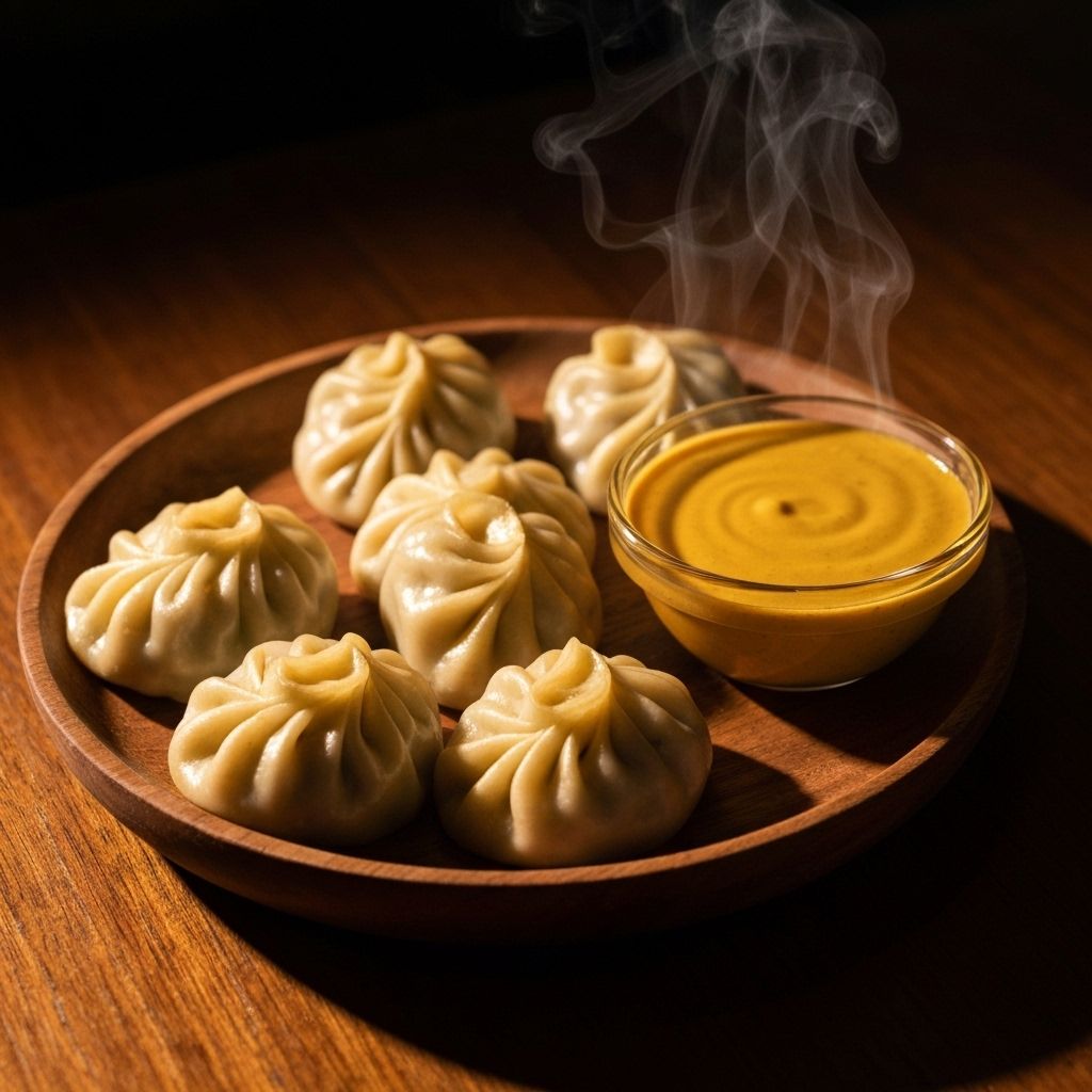 Cheesy momos