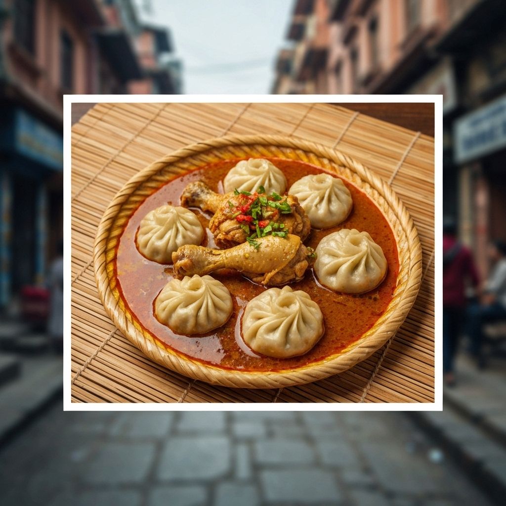 Chicken Momos at Melting Momos